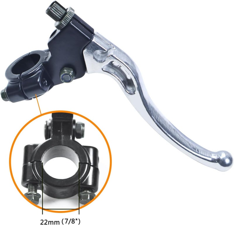 HOLATO 22mm 7/8" Left Clutch Brake Handle Lever Perch for Coleman CT200U BT200X CT100U Baja Massimo MB165 MB200 Yerf-Dog Motovox MBX10 Mini Bike CRF50 XR50 KLX110 SSR125 Pit Dirt Bike - Image 3
